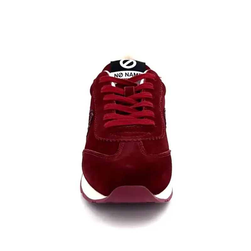 Baskets No Name City Run Jogger Daim & Glitter Bordeaux Ivoire Chaussures