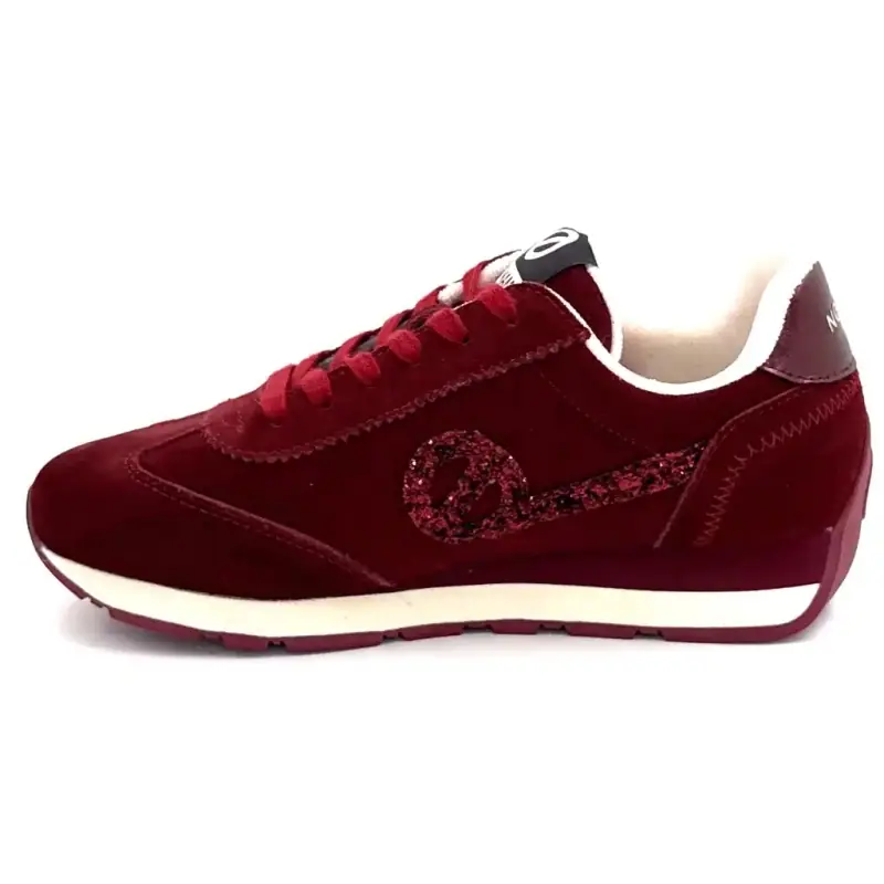 Baskets No Name City Run Jogger Daim & Glitter Bordeaux Ivoire Chaussures