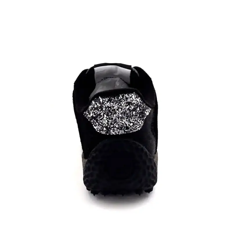 Baskets No Name Kate Sneaker Daim & Poulain Noir & Gris Ivoire Chaussures
