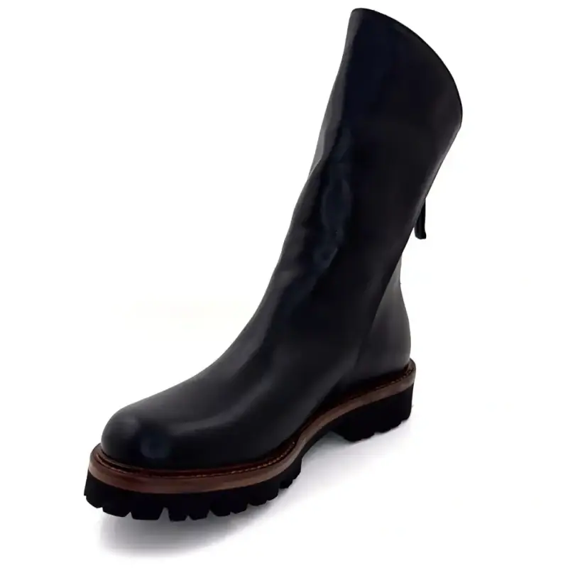 Ivoire boots 3270 Carrie 20 Black leather Brown welt Ivoire Chaussures