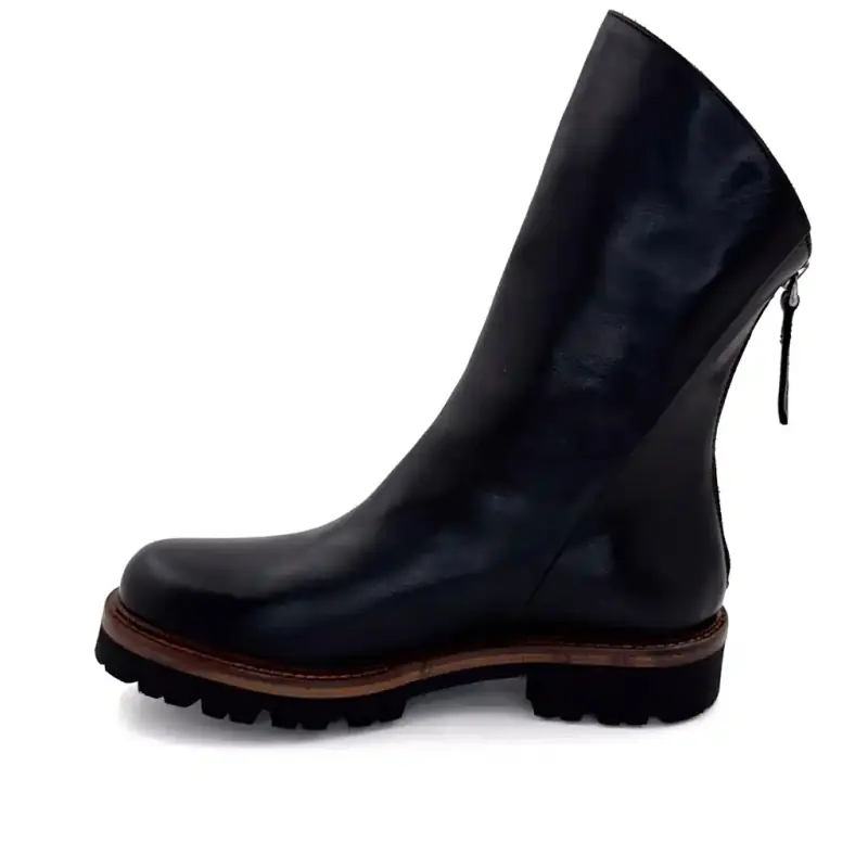 Ivoire boots 3270 Carrie 20 Black leather Brown welt Ivoire Chaussures