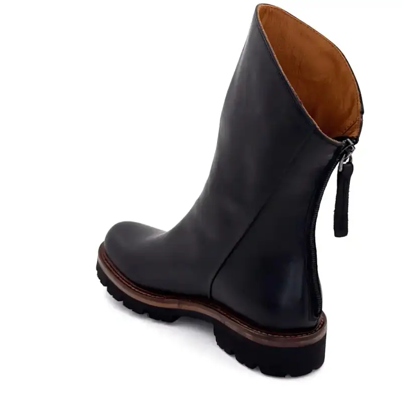 Ivoire boots 3270 Carrie 20 Black leather Brown welt Ivoire Chaussures