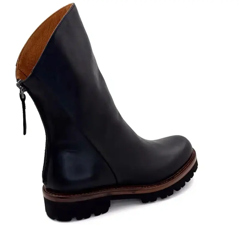 Ivoire boots 3270 Carrie 20 Black leather Brown welt Ivoire Chaussures
