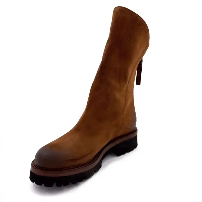 Bottines Ivoire 3270 Carrie 20 Daim Marron Ivoire Chaussures
