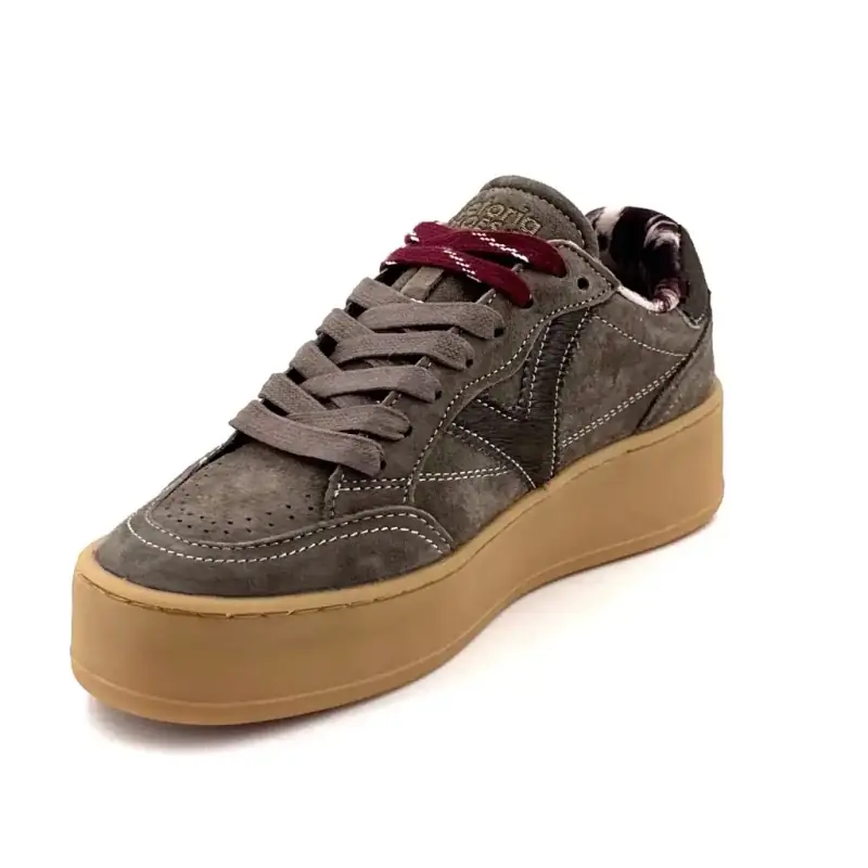 Victoria 126 5105 Mocka & Poulin Khaki Sneakers Ivoire Chaussures