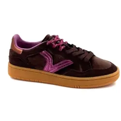 Teniși Victoria 880 6123 din piele întoarsă maro și violet - %shop-name%