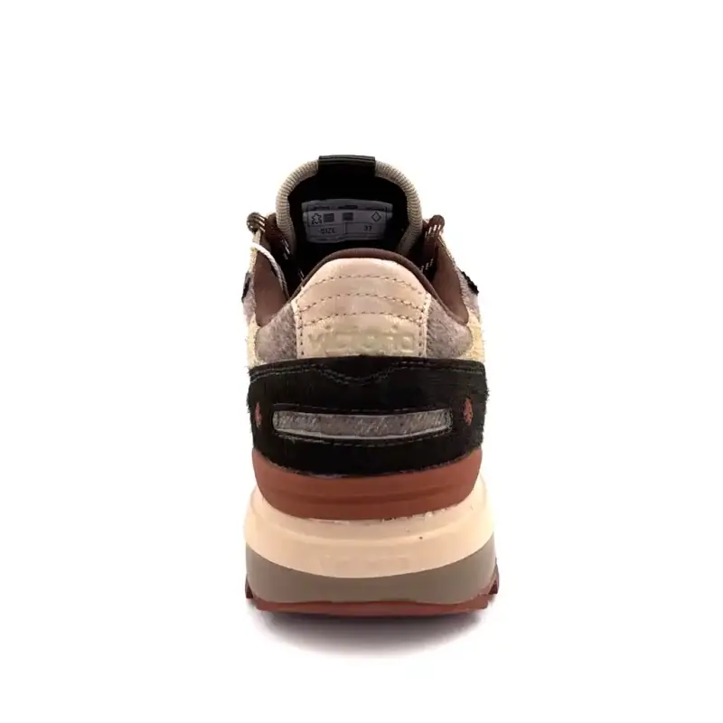 Victoria 115 6117 Ruskind & Læder Khaki Brun & Beige Sneakers Ivoire Chaussures