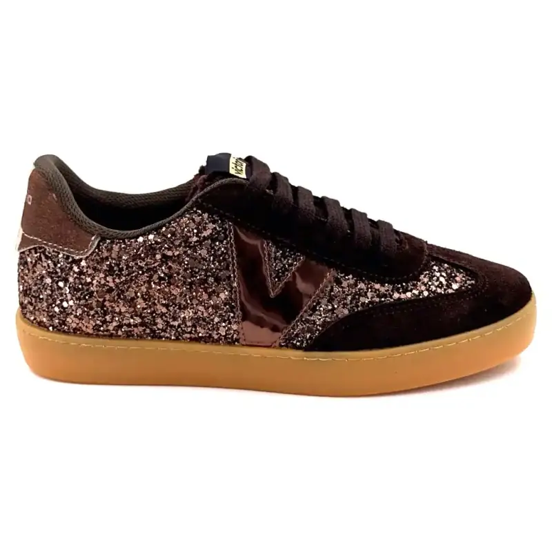 Victoria 112 6223 Zapatillas deportivas marrones de ante y purpurina 109,00&nbsp;€
