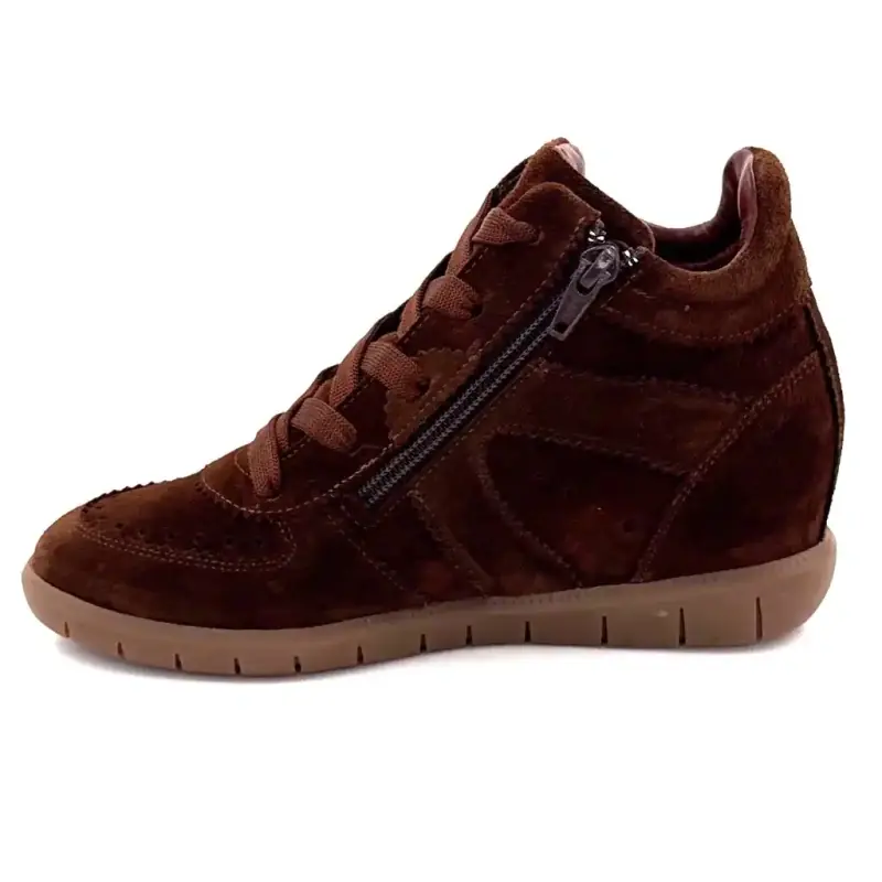 Softwaves Wedge Sneakers 9.61.01/003 Brun Ruskind Ivoire Chaussures