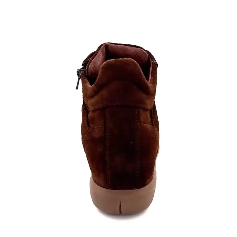Baskets Compensées Softwaves 9.61.01/003 Daim Marron Ivoire Chaussures