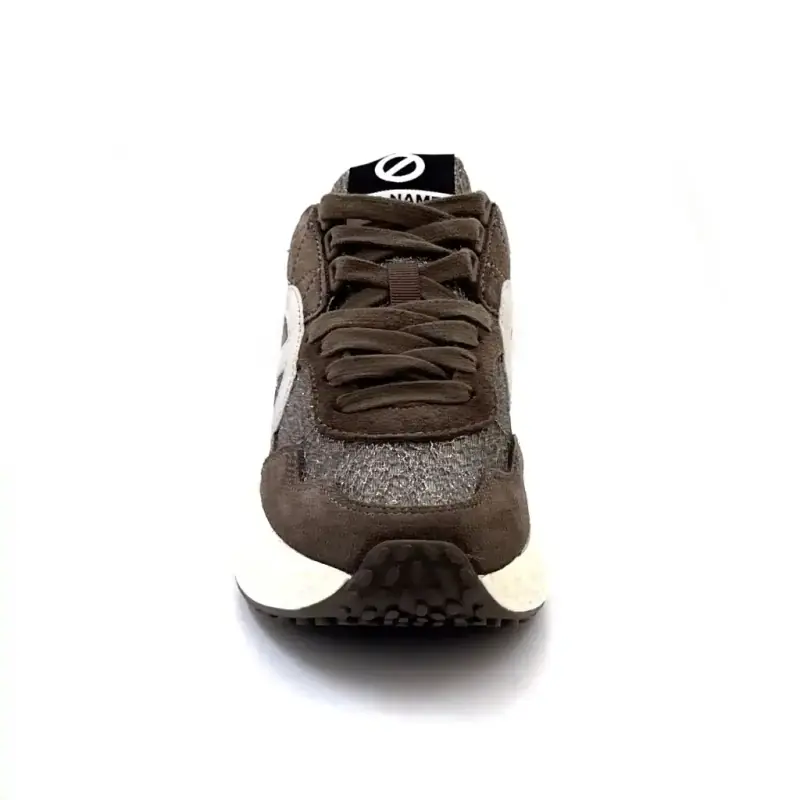 No Name Carter Sneakers - Grå Mocka Jogger Ivoire Chaussures