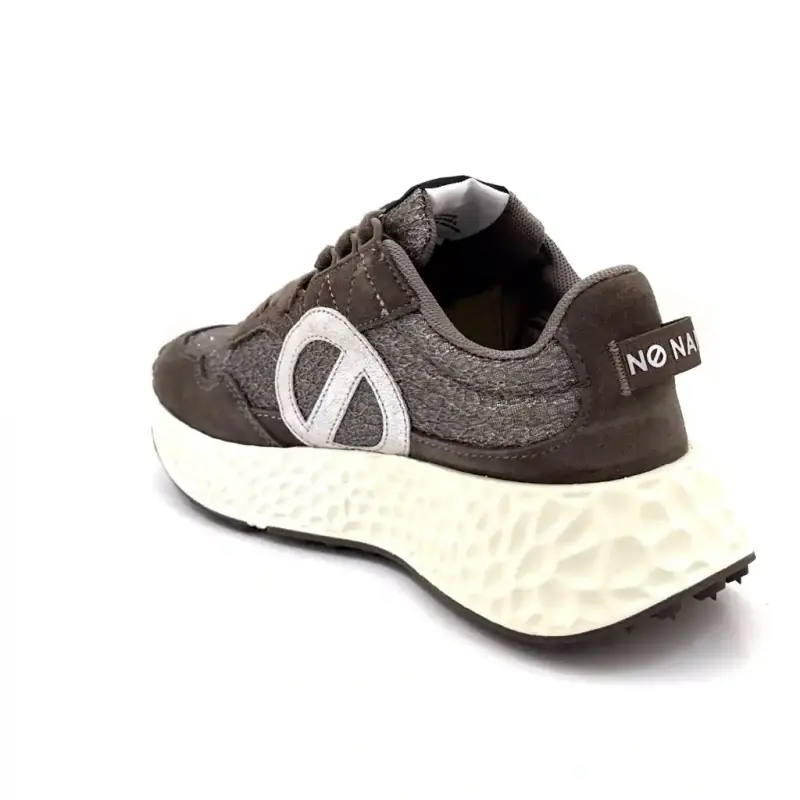 No Name Carter Sneakers - Grå Mocka Jogger Ivoire Chaussures