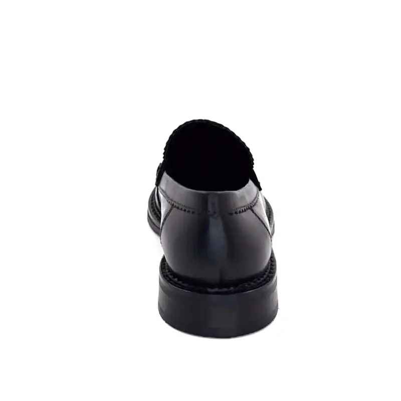 Mocassins Regarde Le Ciel Cherys-01 Cuir Noir Ivoire Chaussures