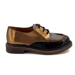 Derbies Nemonic 2540 Cuir Bronze & Noir %price%