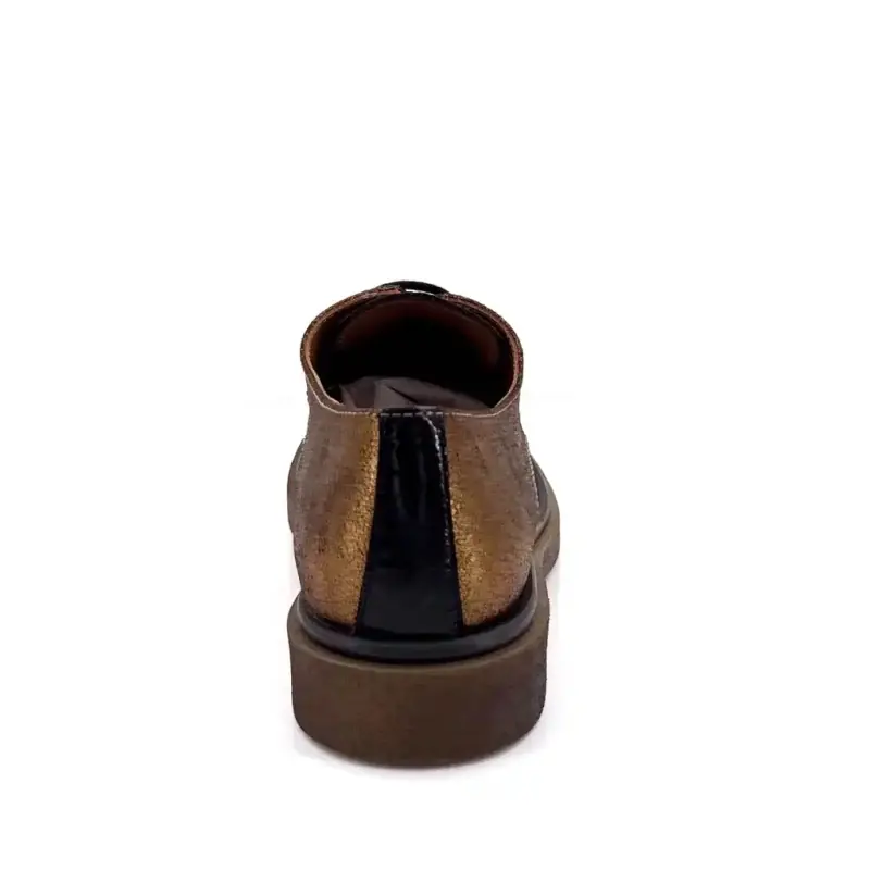 Nemonic 2540 Læder Derbysko, Bronze & Sort Ivoire Chaussures