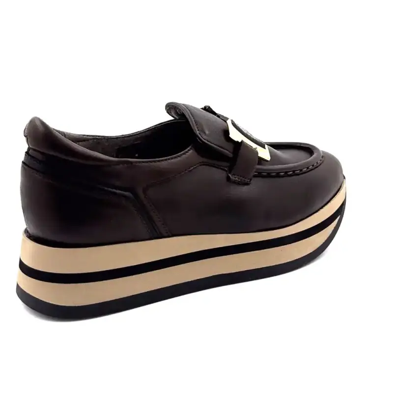 Mocassins Sport Softwaves 7.78.141/012 Cuir Marron Ivoire Chaussures
