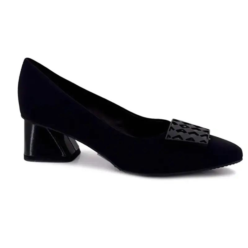 Escarpins Brunate 05-Ais 50805 Nylon Noir Ivoire Chaussures