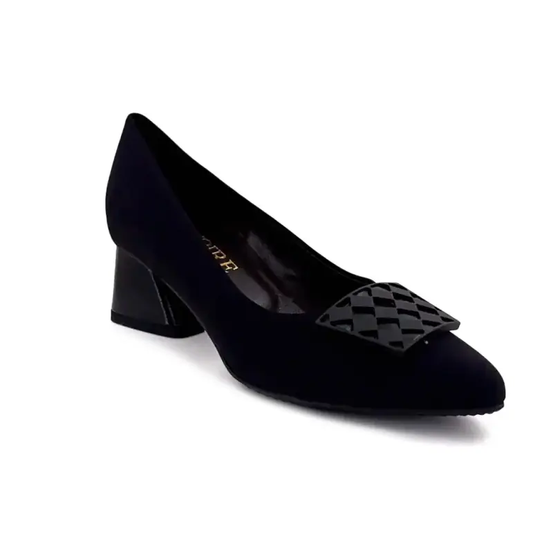 Escarpins Brunate 05-Ais 50805 Nylon Noir Ivoire Chaussures