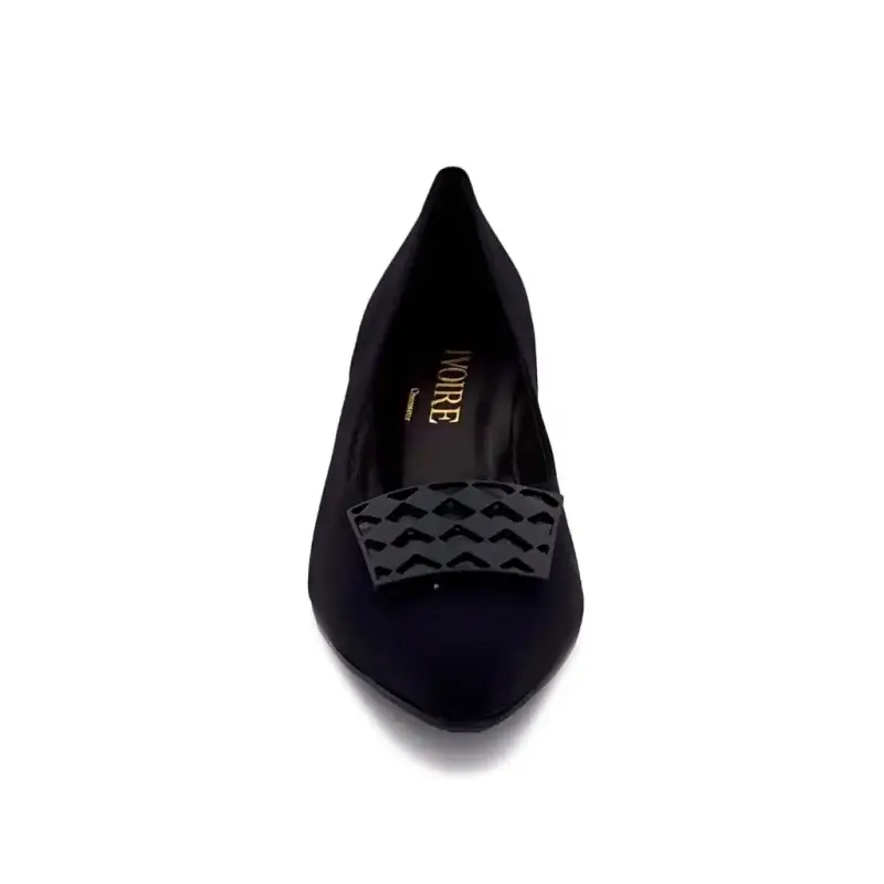 Escarpins Brunate 05-Ais 50805 Nylon Noir Ivoire Chaussures