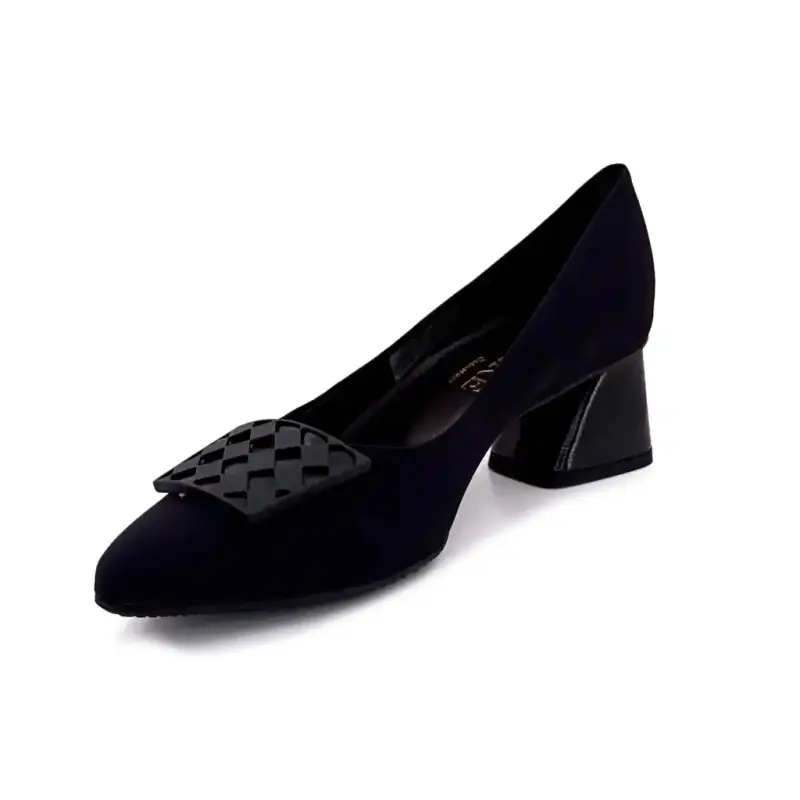 Brunate 05-Ais 50805 Schwarze Nylon-Pumps Ivoire Chaussures