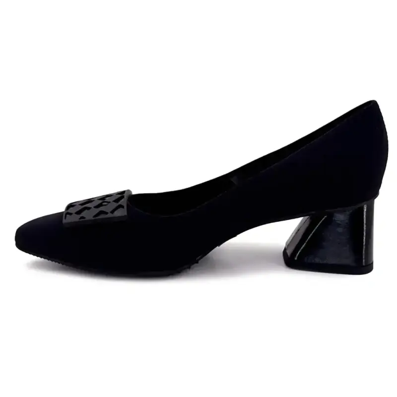 Brunate 05-Ais 50805 Black Nylon Pumps Ivoire Chaussures