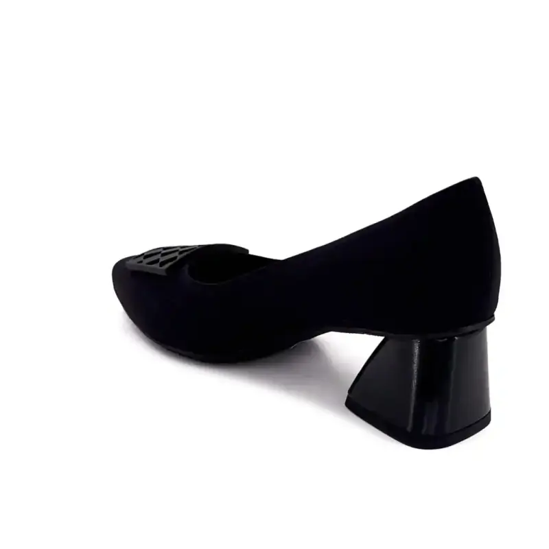 Brunate 05-Ais 50805 Black Nylon Pumps Ivoire Chaussures