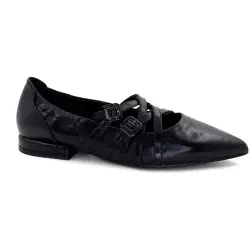 Regarde Le Ciel Kaory02 Ballerines Cuir Noir - %shop-name%