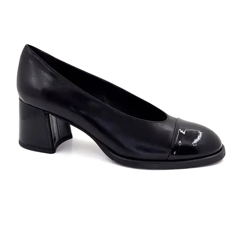 Escarpins Ivoire CH1161 Cuir Noir Ivoire Chaussures