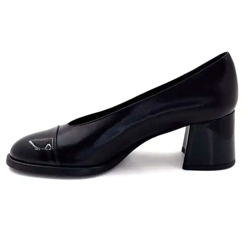Escarpins Ivoire CH1161 Cuir Noir Ivoire Chaussures