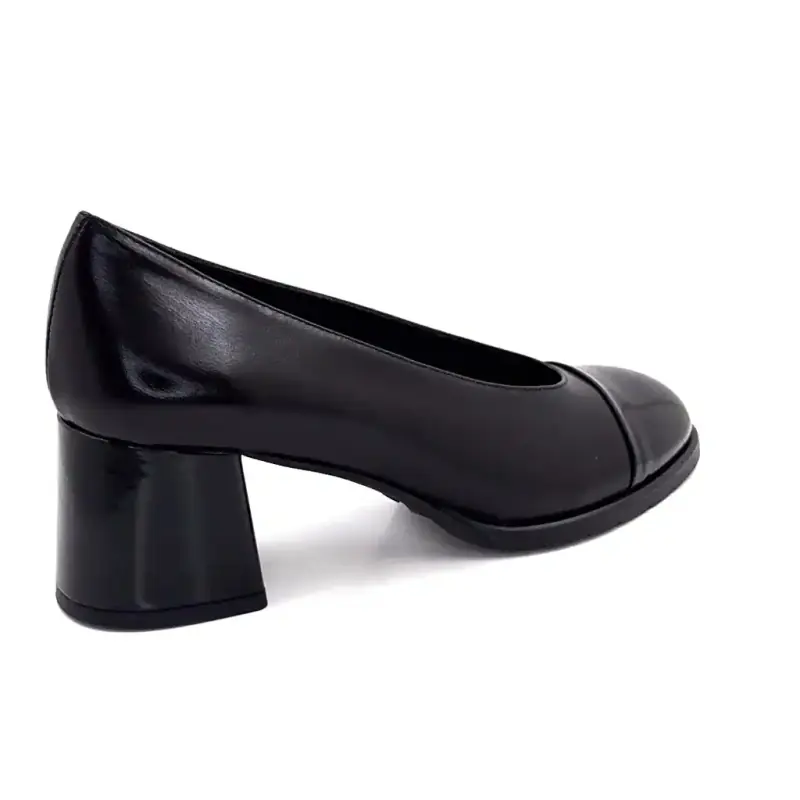 Escarpins Ivoire CH1161 Cuir Noir Ivoire Chaussures