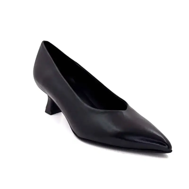 Pedro Miralles Pumps 24374 Svart Lær Ivoire Chaussures