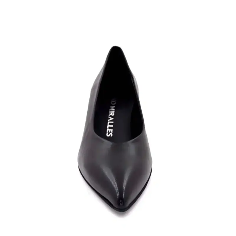 Escarpins Pedro Miralles 24374 Cuir Noir Ivoire Chaussures