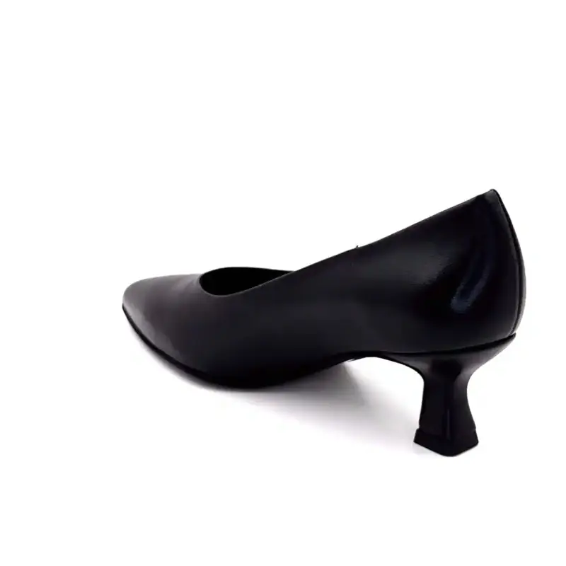 Pedro Miralles Pumps 24374 Schwarzes Leder Ivoire Chaussures