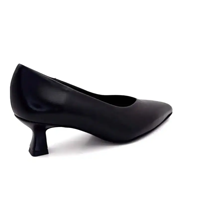 Pedro Miralles Pumps 24374 Schwarzes Leder Ivoire Chaussures
