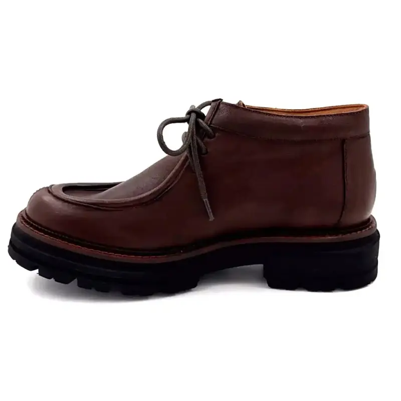 Ivoire Derby Shoes 7314 Brown Leather Ivoire Chaussures