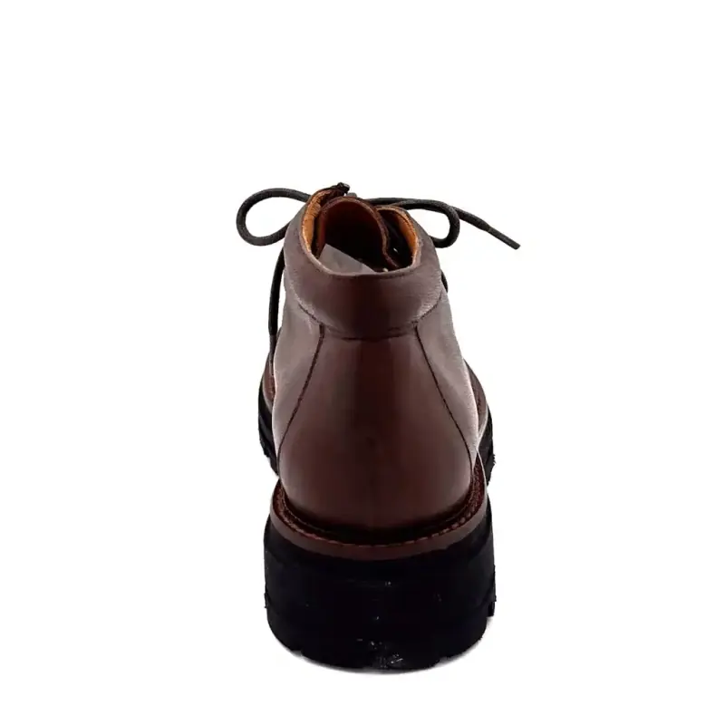 Ivoire Derby Cipő 7314 Barna Bőr Ivoire Chaussures