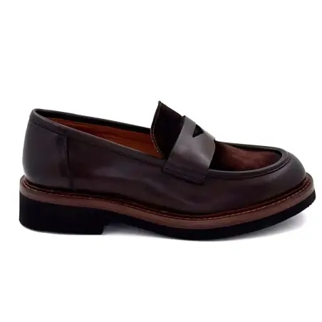 Ivoire Loafers 3276 Brown Leather & Suede €199.00