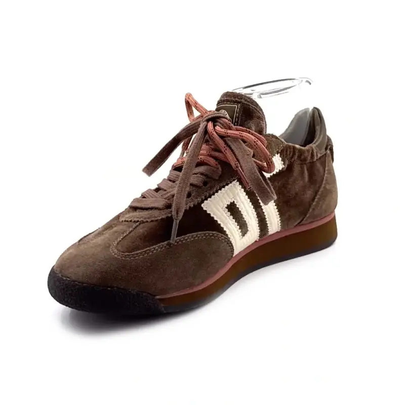 Back 70 Rocket Suede & Taupe Velvet Sneakers Ivoire Chaussures