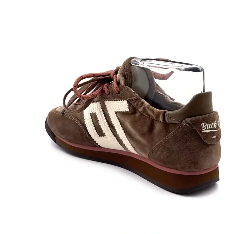 Baskets Back 70 Rocket Daim & Velours Taupe Ivoire Chaussures