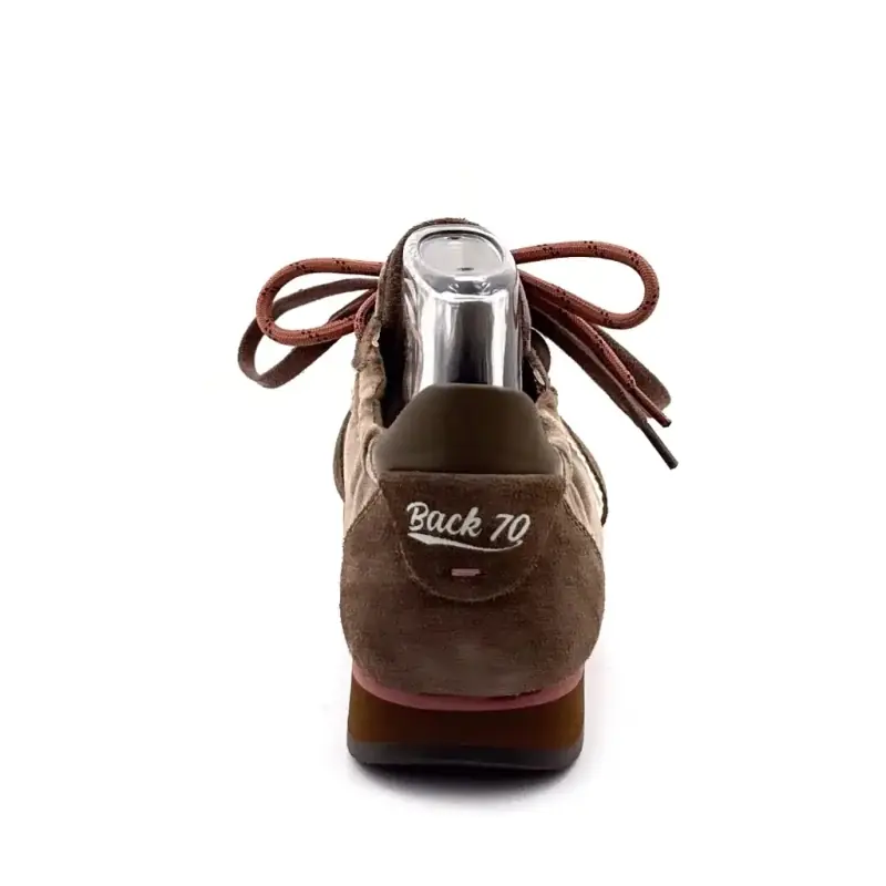 Baskets Back 70 Rocket Daim & Velours Taupe Ivoire Chaussures