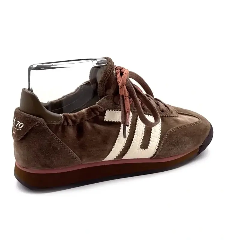 Baskets Back 70 Rocket Daim & Velours Taupe Ivoire Chaussures