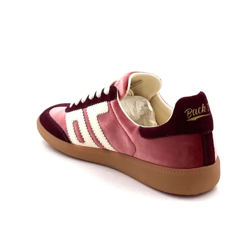 Back 70 Cloud Suede & Vinröda Sammetssneakers Ivoire Chaussures