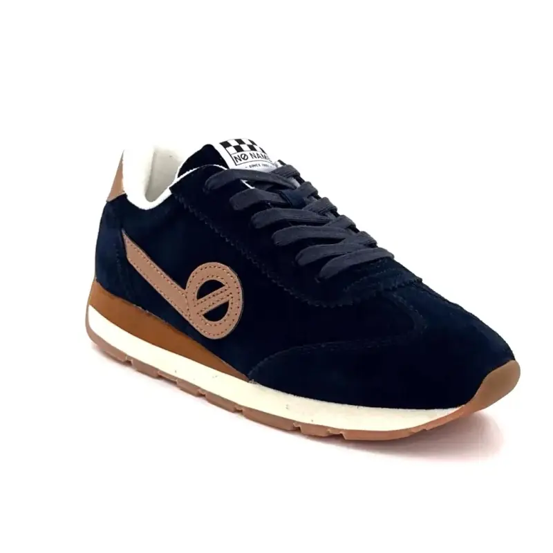 No Name City Run Jogger em camurça azul-marinho e bronze Ivoire Chaussures