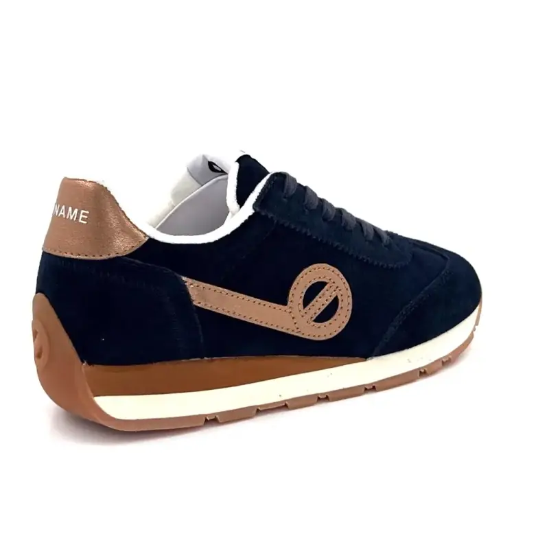 No Name City Run Jogger em camurça azul-marinho e bronze Ivoire Chaussures