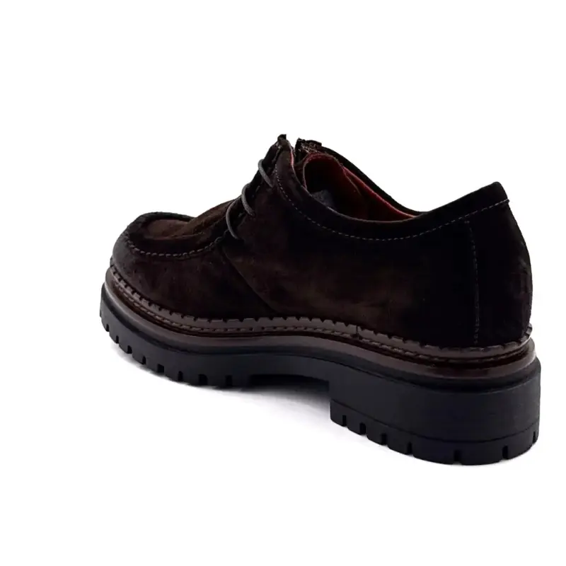Mjus L97106 Brown Suede Derbies Ivoire Chaussures