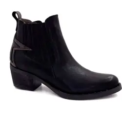 Botas vaqueras de cuero negro MKD Emily - %shop-name%