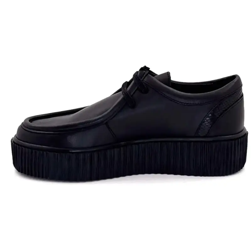 Zapatos Derby Ivoire Co 22329 A de cuero negro Ivoire Chaussures