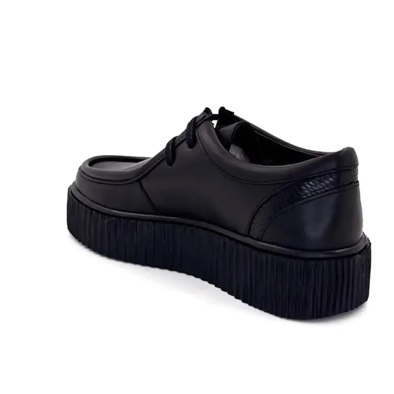 Zapatos Derby Ivoire Co 22329 A de cuero negro Ivoire Chaussures