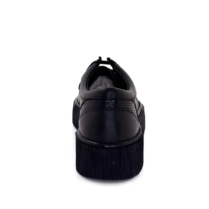 Ivoire Derbies Co 22329 A Schwarzes Leder Ivoire Chaussures