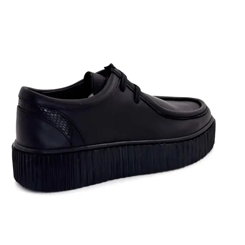Ivoire Derbys Co 22329 A Couro Preto Ivoire Chaussures